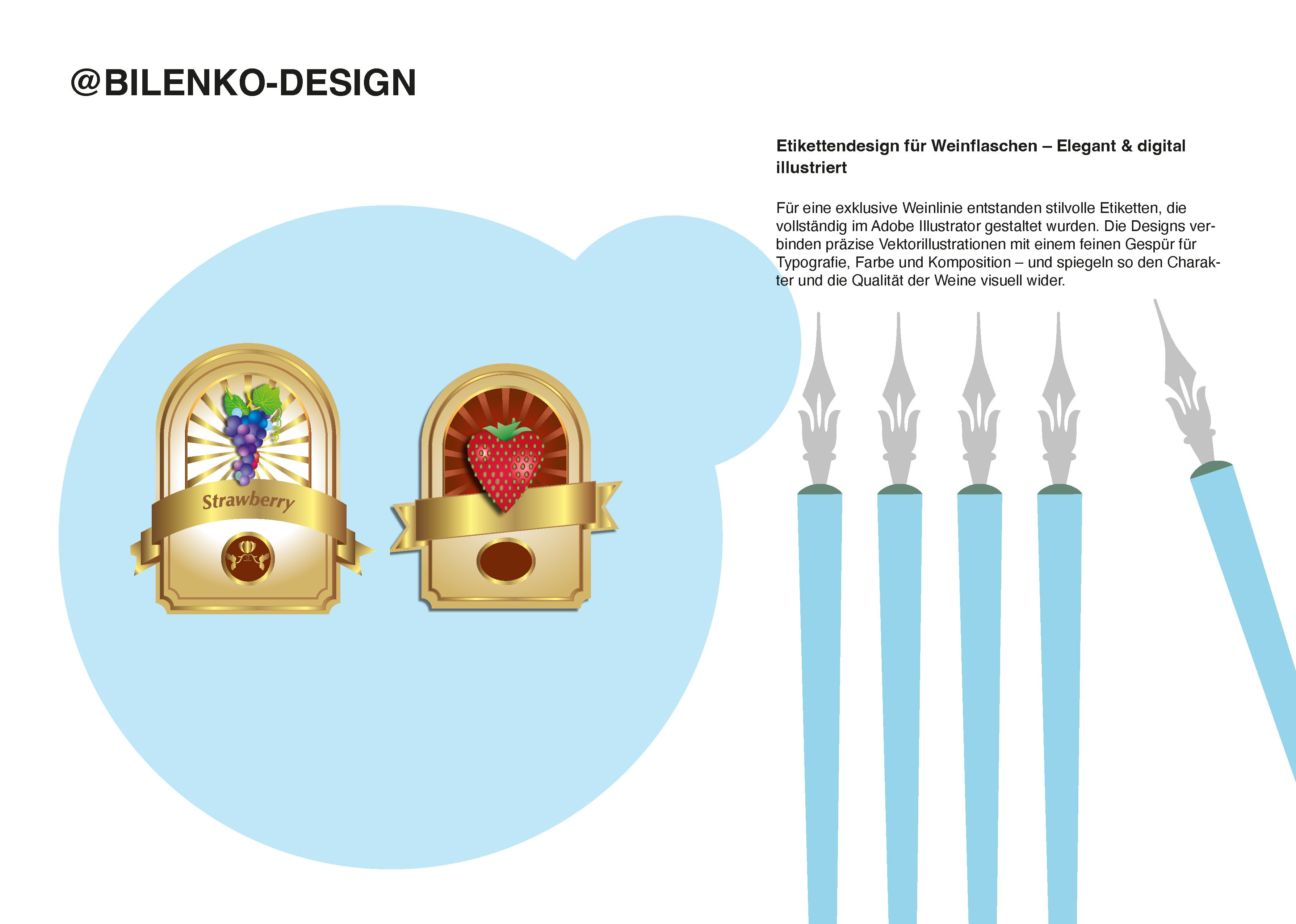 Illustration Figur mit Schirm